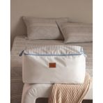 Madame Coco Nuage Baskılı Hurç Beyaz - Açık Mavi 64 x 31 x 35 cm Polipropilen Malzeme - 1 Adet - 64x31x35cm