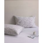 Madame Coco Octave %100 Pamuk Ranforce 2'li Yastık Kılıfı - Gri - 50X70 cm - 50 x 70 cm