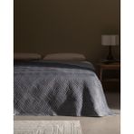 Madame Coco Odette Tek Kişilik Yatak Örtüsü - Antrasit - 160 x 220 cm