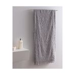 Madame Coco Pavot %100 Pamuk Banyo Havlusu - Gri - 70x140 cm