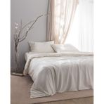 Madame Coco Perline King Size Pamuk Fırfırlı Nevresim Takımı - Ekru/bej - 240 x 220 cm