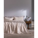 Madame Coco Petite Çift Kişilik Pamuk Yatak Örtüsü - Pudra - 230 x 240 cm