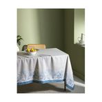 Madame Coco Ravage Polycotton Masa Örtüsü - Gri/Mavi - 150X250 Cm