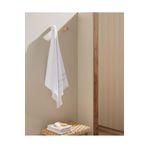 Madame Coco Raya%100 Pamuk Banyo Havlusu, Beyaz-Gri, 70 X 140