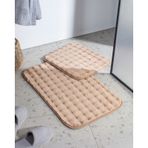 Madame Coco Reflet Bubble 2'li Banyo Paspası - Bej Ekru