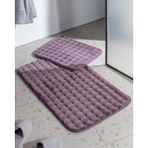 Madame Coco Reflet Bubble 2'li Banyo Paspası - Koyu Mürdüm 8684427127865 Çok Renkli