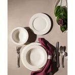 Madame Coco Relief Beyaz Gümüş 6 Kişilik 24 Parça Yemek Takımı