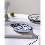 Madame Coco Reve Bleu Ellis Oval Tabak - 19 cm - Mavi/beyaz - 19 x 19