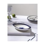 Madame Coco Reve Bleu Tierra Oval Tabak - 19 cm - Mavi/Beyaz