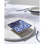 Madame Coco Reve Blue Freya Kare Tabak - 12 cm - Mavi/beyaz