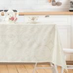 Madame Coco Roni Pvc Ekru 100x140 cm Masa Örtüsü