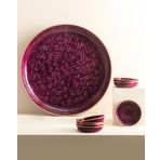 Madame Coco Rosalie 8 Parça Bordo Tabak Seti
