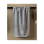 Madame Coco Rusea %100 Pamuk Nakışlı Yüz Havlusu - Gri - 50x76 cm