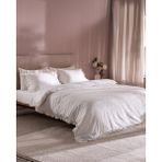 Madame Coco Saule Çift Kişilik %100 Pamuk Brodeli Çarşaflı Nevresim Takımı - Beyaz - 200 x 220 cm