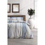 Madame Coco Semnoz Tek Kişilik Jakarlı Nevresim Takımı - Gri/lacivert - 160 x 220 cm - Gri - Lacivert
