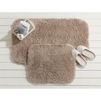 Madame Coco Sheep Banyo Paspası 1kbapa05262'li Büyük Boy Set-toprak Kahverengi
