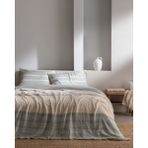 Madame Coco Sheryl Çift Kişilik Müslin İpliği Boyalı Lastikli Çarşaflı Nevresim Takımı - Mavi/Yeşil - Mavi - Yeşil - 200 x 220 cm