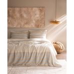 Madame Coco Sheryl Çift Kişilik Müslin İpliği Boyalı Lastikli Nevresim Takımı - Mavi/bej 8684427207512 Çok Renkli