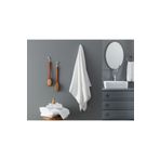 Madame Coco Stripe Armürlü Beyaz 80x150 cm Banyo Havlusu