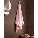 Madame Coco Tilda Bordürü Jakarlı Mavi 70x140 cm Banyo Havlusu