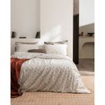 Madame Coco Veronique Tek Kişilik %100 Pamuk Ranforce Baskılı Nevresim Takımı - Bej/haki - 160 x 220 cm - Bej - Haki