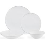 Madame Coco YSET0000000119 Allons Beyaz-Silver 6 Kişilik 24 Parça Yemek Takımı