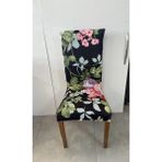 Madame Deco Dijital Baskılı Likralı Sandalye Kılıfı - 34 x 48 cm - Lacivert