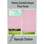 Madame Dower Kancalı Sistem Plisel Perde Pembe - Cam Balkon ve Pimapen - Antibakteriyel Ve Toz Tutmaz Kumaş