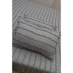 Madame Dower Wave İskandinav Gri 2'li Yastık Kılıfı 50x70 Cm - Wave Gri Fon Perde İle %100 Uyum