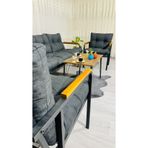 Madame Home Begonvil Balkon, Bahçe - Metal Kanepe Koltuk Takımı 3+1+1 + Sehpa Antrasit