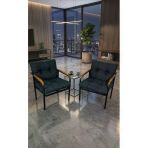 Madame Home Leylak Balkon, Bahçe,Teras,Cafe - Salon - Metal Kanepe Koltuk Takımı 1-1 Antrasit