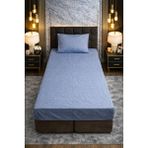 Madame Home Ranforce Lastikli Çarşaf Takımı Tek Kişilik %100 Pamuk 30 cm Derinlik - Mavi - 90*190