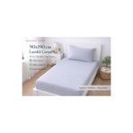 Madame Home Tek Kişilik Gri Lastikli Çarşaf Takımı 90x190 cm + 20 cm Yükseklik %100 Pamuk