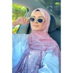 Madame Polo Tuğba BAĞ Fransız İpeği Saray Desen Şal - Pembe