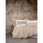 Madame Suzie de paris Cb Smart Bambu Saten Nevresim Takımı Bej Çift Kişilik - 200 x 220 cm