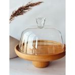 Madas Design Ahşap Sunumluk, ayaklı Sunumluk, pasta Servisi, pasta Tabağı, kapaklı Sunumluk