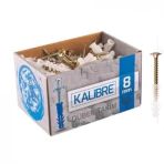 Made 8 mm 100'lü Vidalı Kalibre Dübel Takım