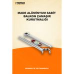 MADE Alüminyum Sabit Balkon Çamaşır Kurutmalığı | Dayanıklı ve Yer Tasarruflu