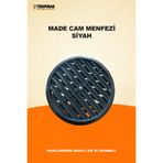 MADE Cam Menfezi Siyah | Havalandırma Amaçlı, Şık ve Dayanıklı