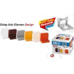Made Dolap Aski Elemani Extra Saç Kalinliğı 1,20 mm Beyaz 250 Adet