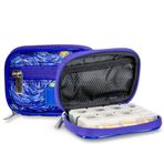 Made Easy Kit Günlük ve Seyahat için Hap Kılıfı - 7 Günlük Haftalık İlaç Takviyesi Vitamin Düzenleyici Ayırıcı İzleyici - Cepli Neopren Çanta - Kompakt Taşınabilir 8 Bölmeli (Mavi Yıldızlı Gece)