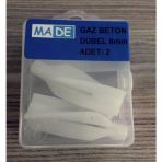Made Gazbeton Dubel 8 Mm ( 1 Kutu:2 Adet) St-17