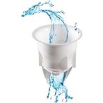Made Sessiz Alaturka Tuvalet Kapağı WC Matik - Çift Kapaklı Koku ve Haşere Önleyici Tuvalet Taşı Aparatı - Koku Giderici Matik, Beyaz