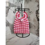 MadeByMayHand El Örmesi Banyo Lifi Çeyizlik Lif Melek Pembe-Beyaz Elbise