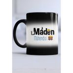 Maden Mühendisi Hediye Kupa Bardak Sihirli - 1 Adet - 300 ml - Siyah