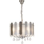 Madera 50'lik Krom Füme Camlı Kristal Taşlı Avize - 6