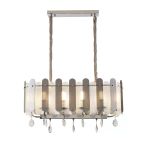 Madera 80'Lik Krom Füme Camlı Kristal Taşlı Avize
