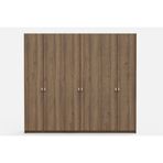 Madera Ahşap Kapaklı Gardırop, 6 Kapaklı