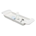 Madesmart 79015 raf için uzatılabilir küvet plastik beyaz 55 x 17 x 5 cm