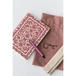 Madetotr Etnik Desenli A5 Sert Kapak Defter Seti | Kılıf + Kalem + Kalem Kutusu | Premium Tasarım Hediyelik